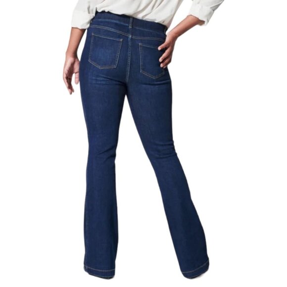 Spanx Flare Bootcut Pull On Jeans in Midnight Shade Plus Size 1X Regular - Picture 3 of 16